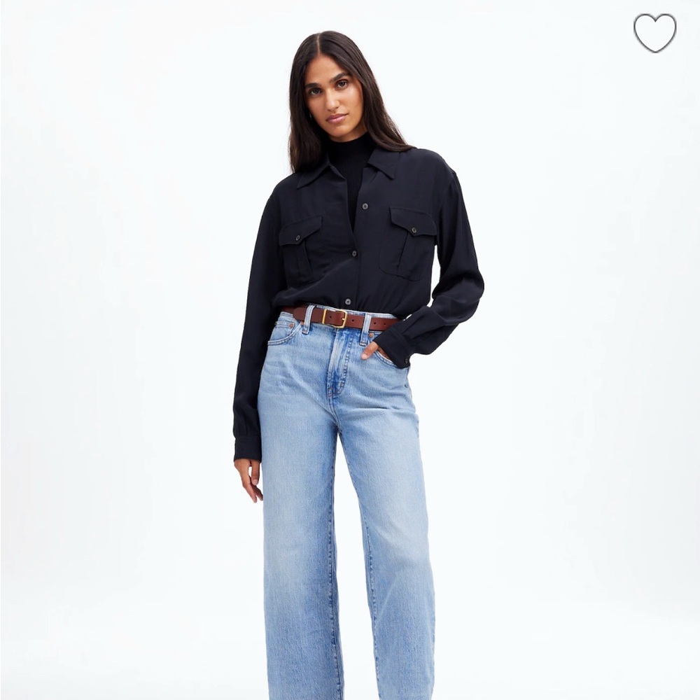 Madewell the Perfect Vintage Wide Leg Cropped Jeans